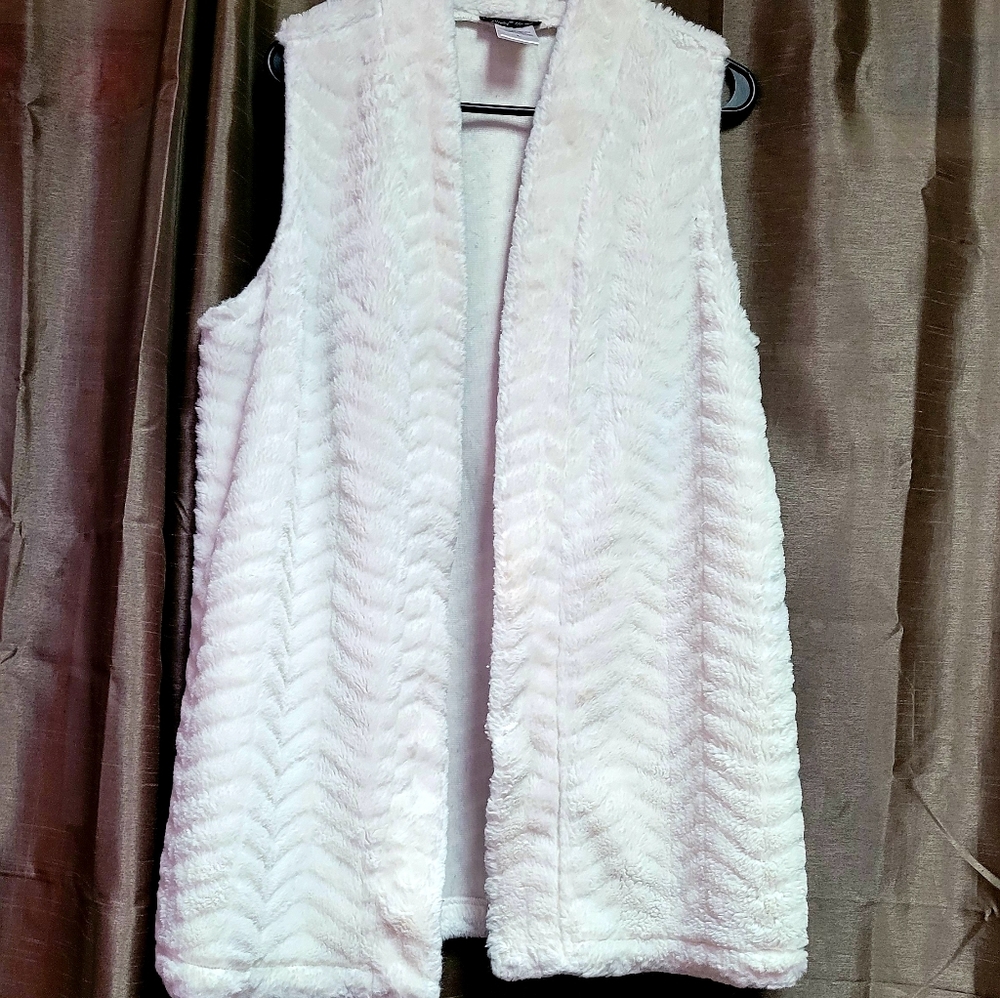 Tunic-length Furry Vest